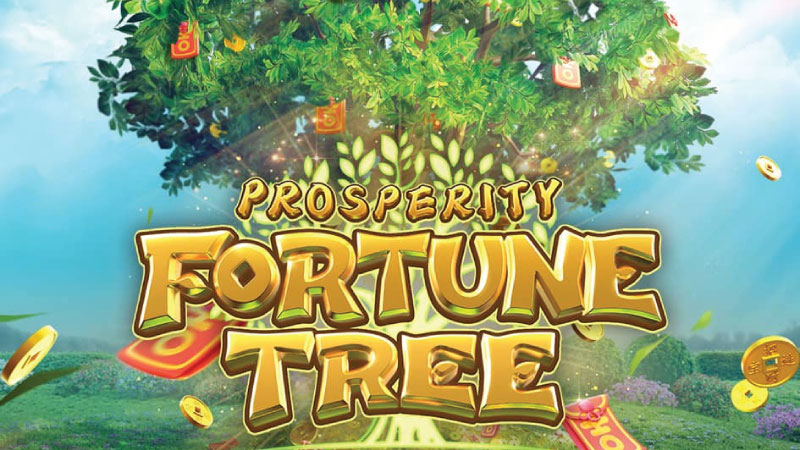 Símbolo Wild do Prosperity Fortune Tree em destaque durante uma combinação vencedora
